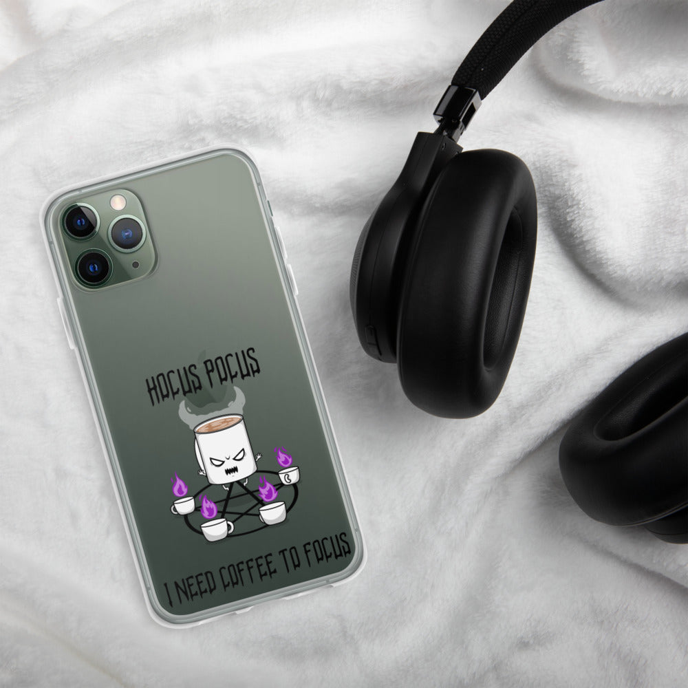 HOCUS POCUS, I NEED COFFEE TO FOCUS- iPhone Case