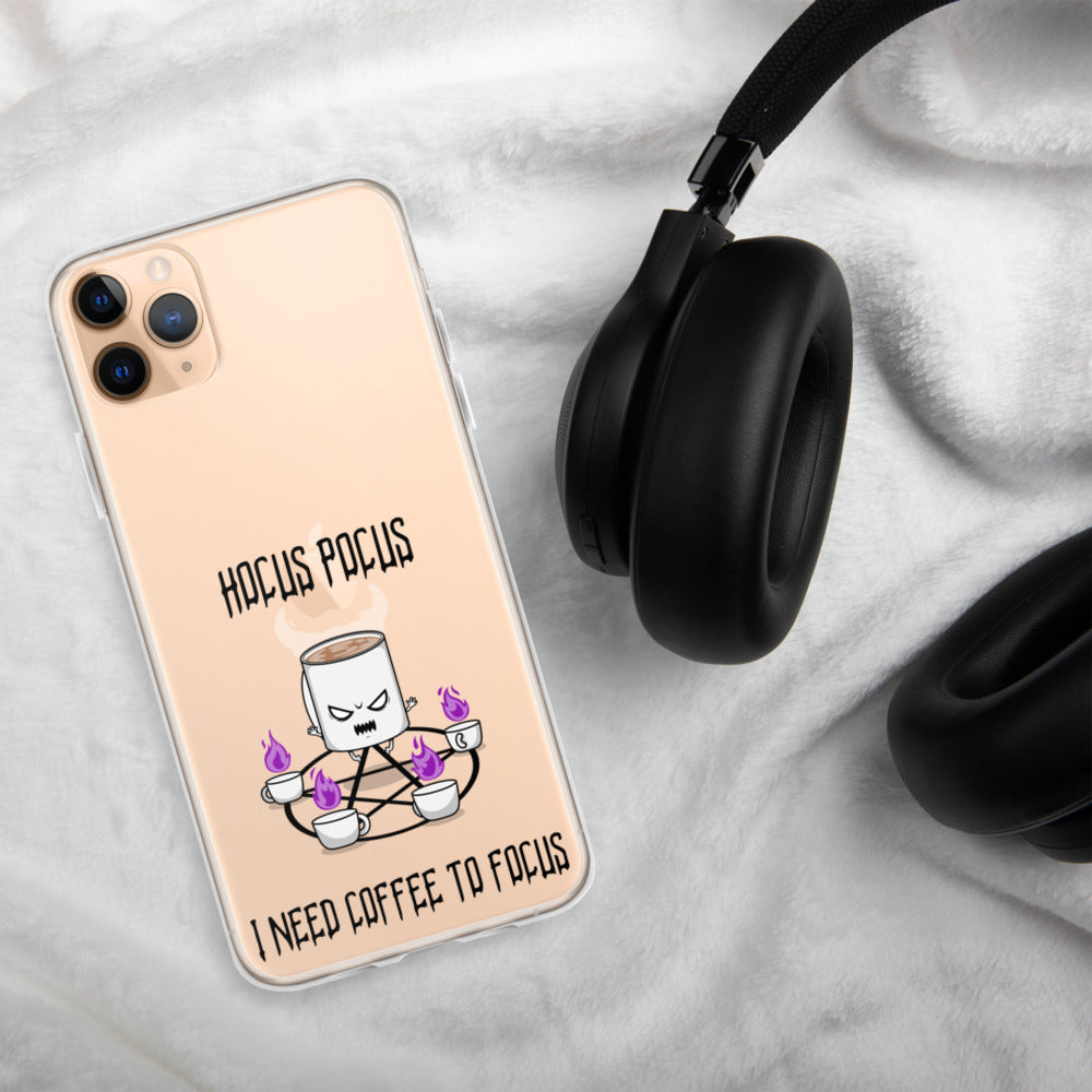 HOCUS POCUS, I NEED COFFEE TO FOCUS- iPhone Case