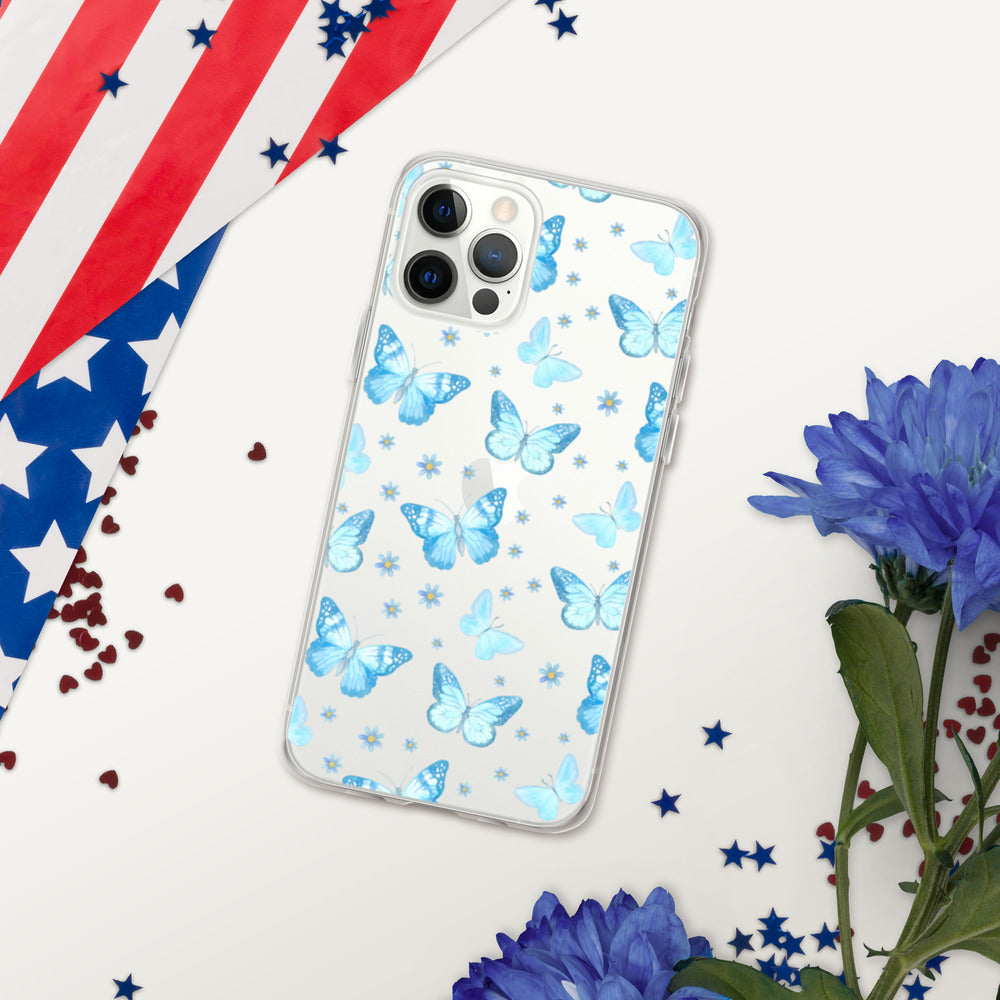 BLUE BUTTERFLIES- iPhone Case