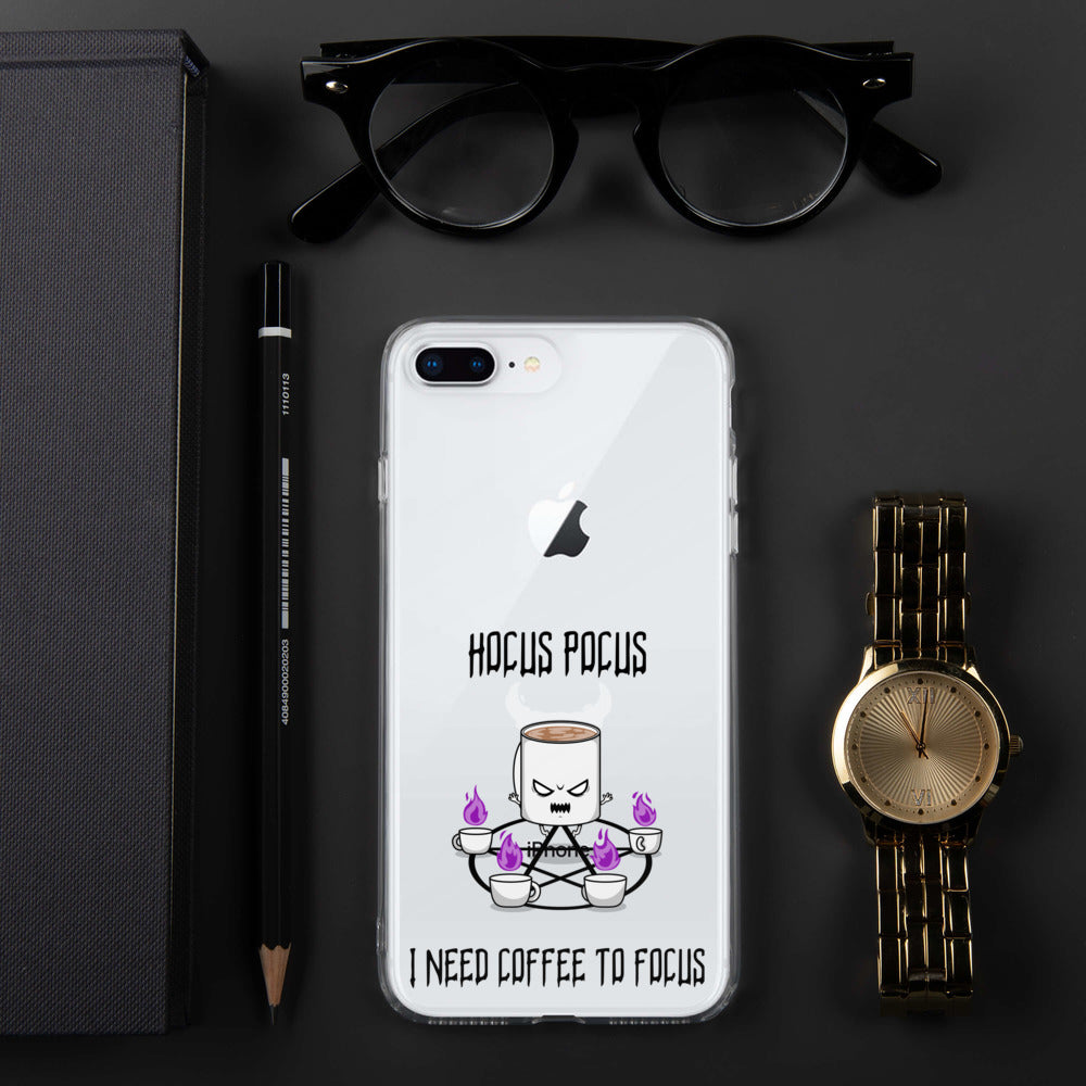 HOCUS POCUS, I NEED COFFEE TO FOCUS- iPhone Case