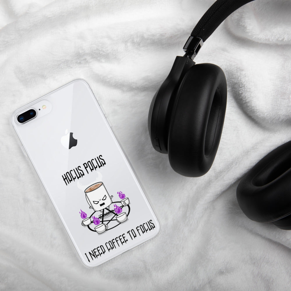 HOCUS POCUS, I NEED COFFEE TO FOCUS- iPhone Case