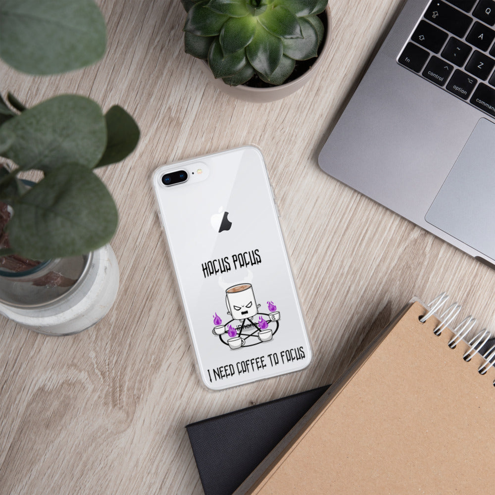 HOCUS POCUS, I NEED COFFEE TO FOCUS- iPhone Case