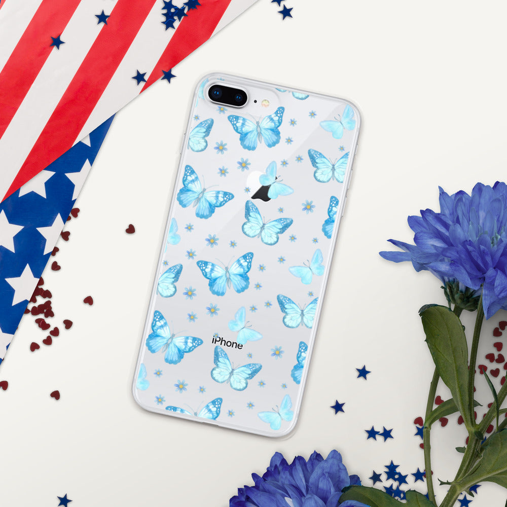 BLUE BUTTERFLIES- iPhone Case