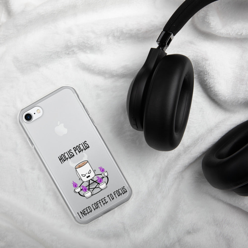 HOCUS POCUS, I NEED COFFEE TO FOCUS- iPhone Case