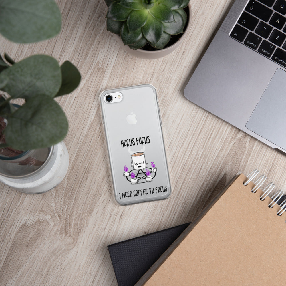 HOCUS POCUS, I NEED COFFEE TO FOCUS- iPhone Case