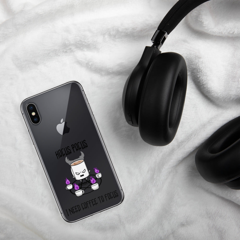 HOCUS POCUS, I NEED COFFEE TO FOCUS- iPhone Case