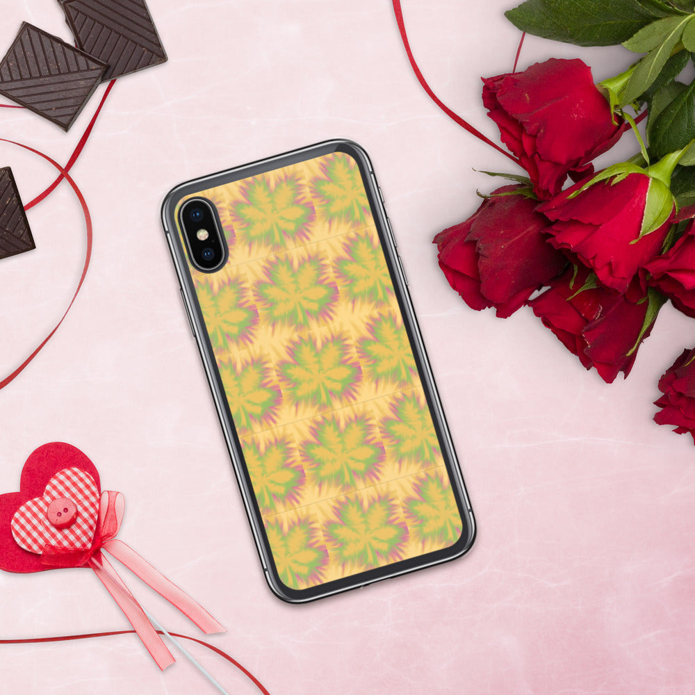 TYE DYE MARIJUANA LEAF- iPhone Case