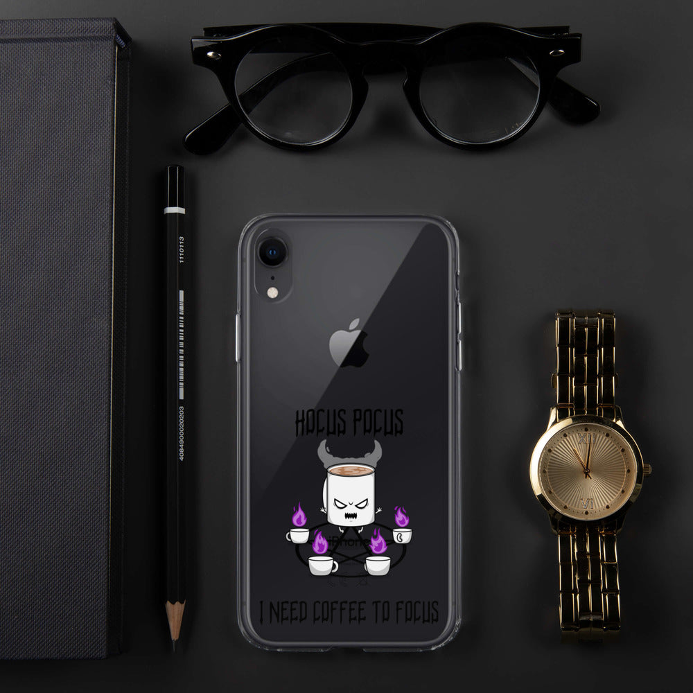 HOCUS POCUS, I NEED COFFEE TO FOCUS- iPhone Case