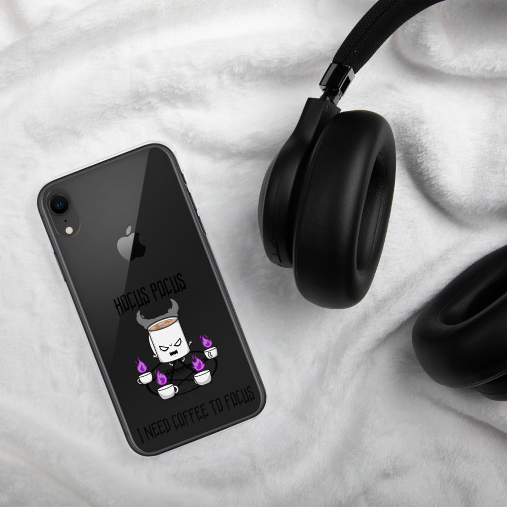 HOCUS POCUS, I NEED COFFEE TO FOCUS- iPhone Case