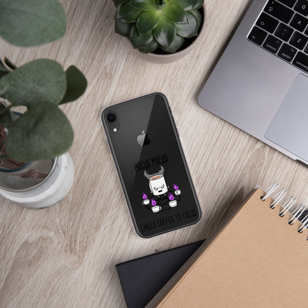 HOCUS POCUS, I NEED COFFEE TO FOCUS- iPhone Case