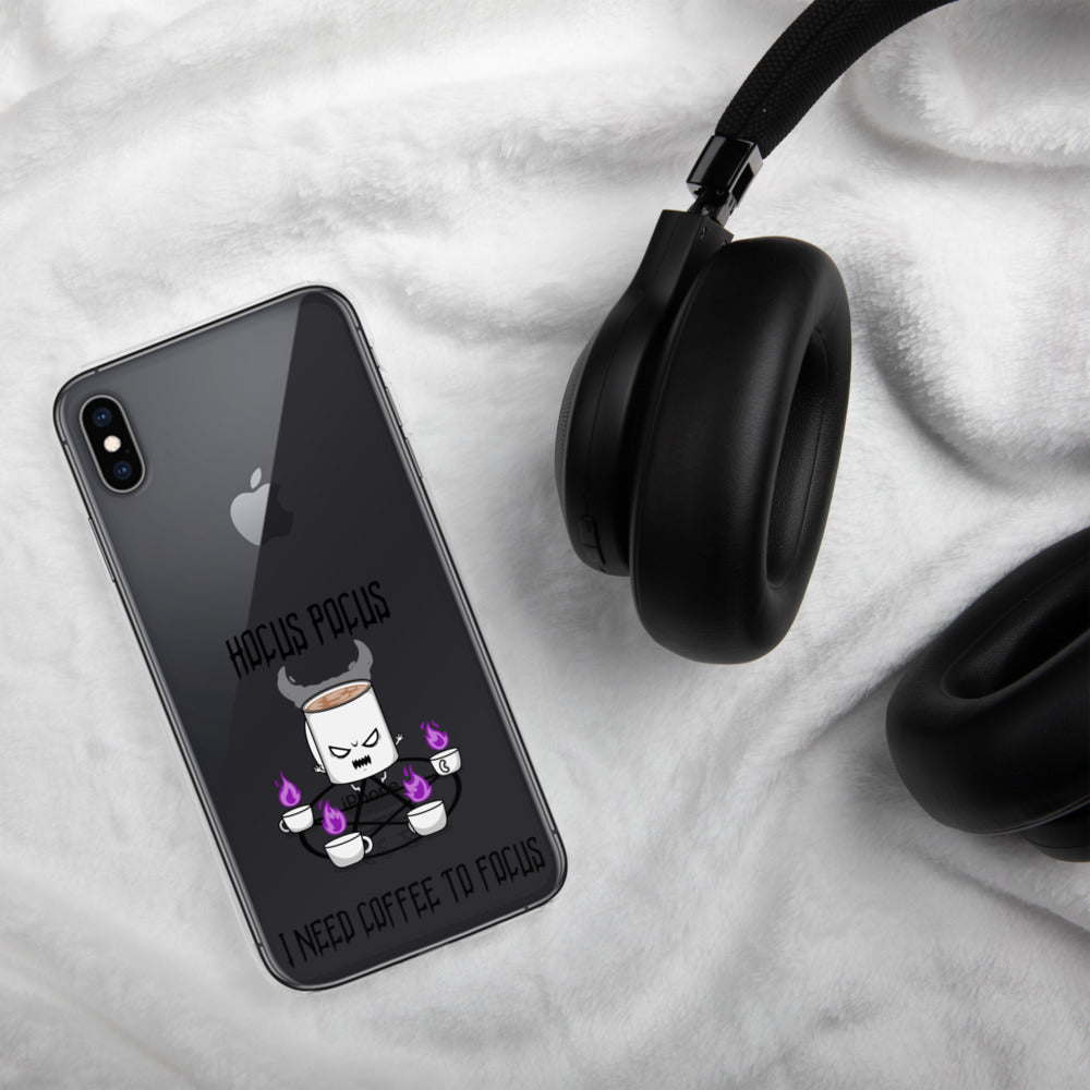 HOCUS POCUS, I NEED COFFEE TO FOCUS- iPhone Case