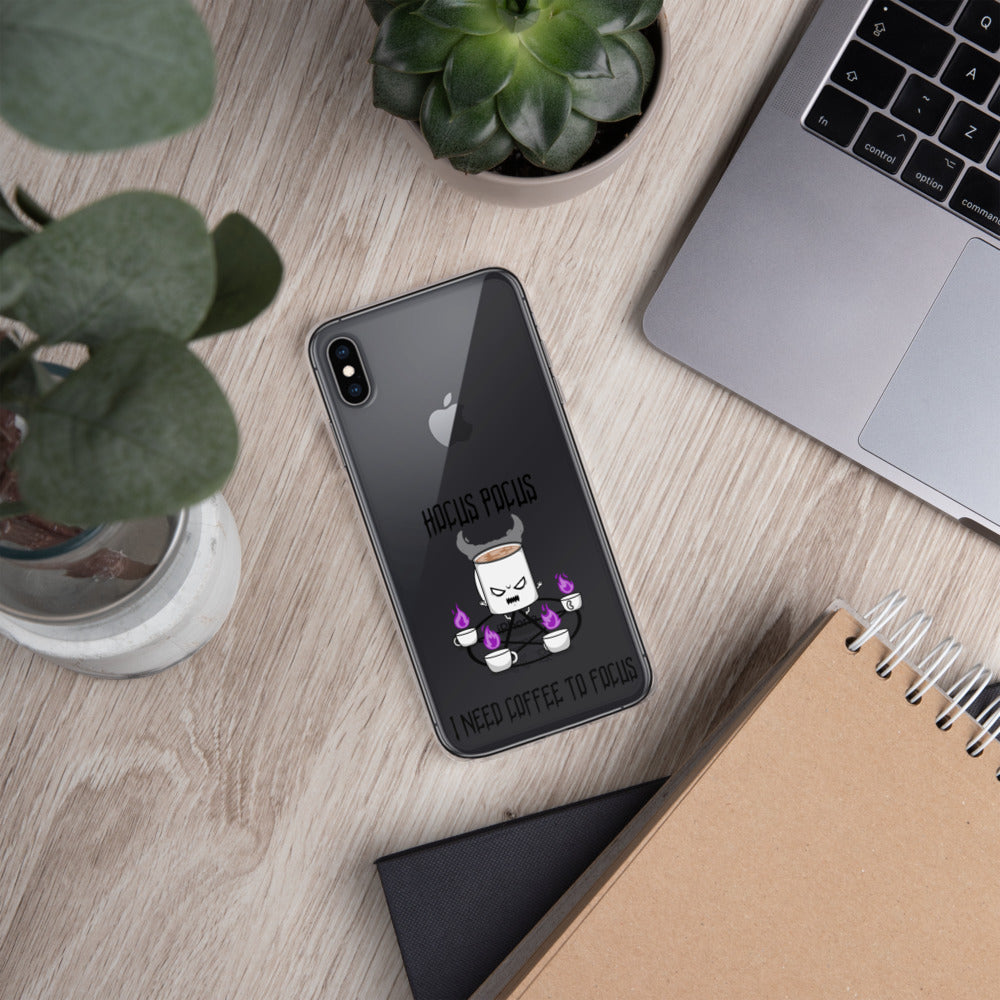 HOCUS POCUS, I NEED COFFEE TO FOCUS- iPhone Case