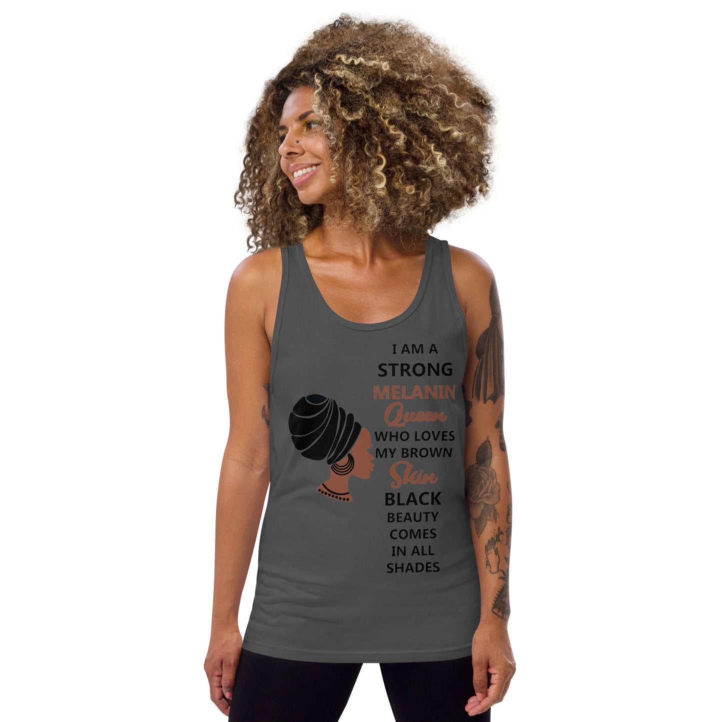 BLACK MELANIN QUEEN- Unisex Tank Top