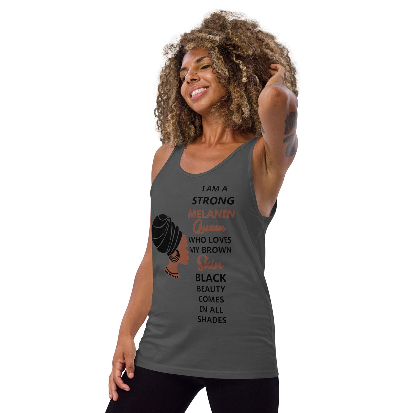 BLACK MELANIN QUEEN- Unisex Tank Top