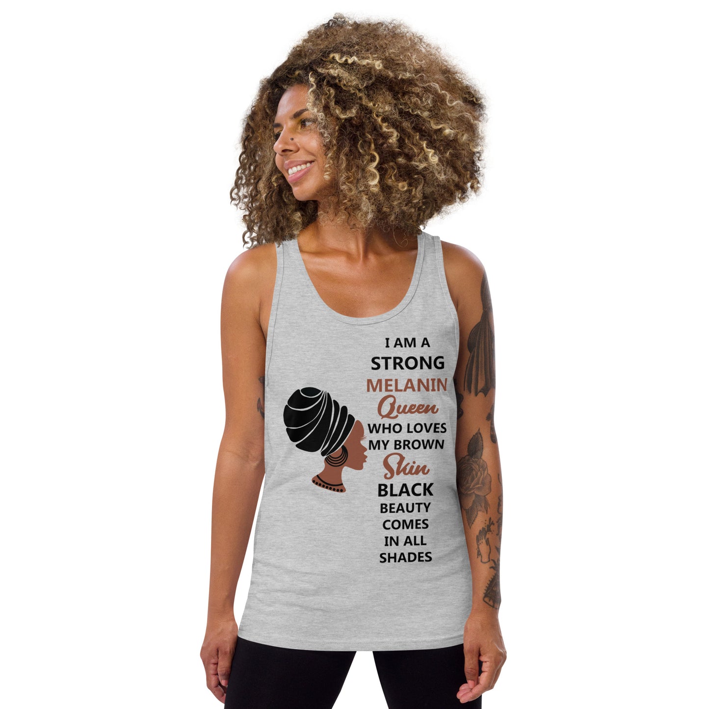 BLACK MELANIN QUEEN- Unisex Tank Top