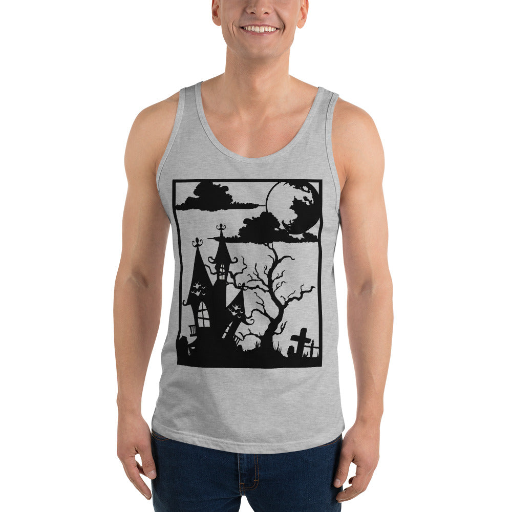 HAUNTED HOUSE- Unisex Tank Top