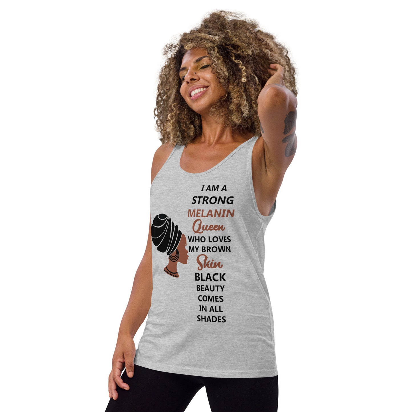 BLACK MELANIN QUEEN- Unisex Tank Top
