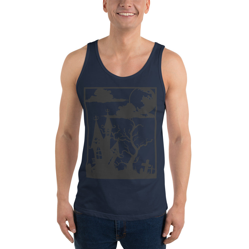 HAUNTED HOUSE- Unisex Tank Top