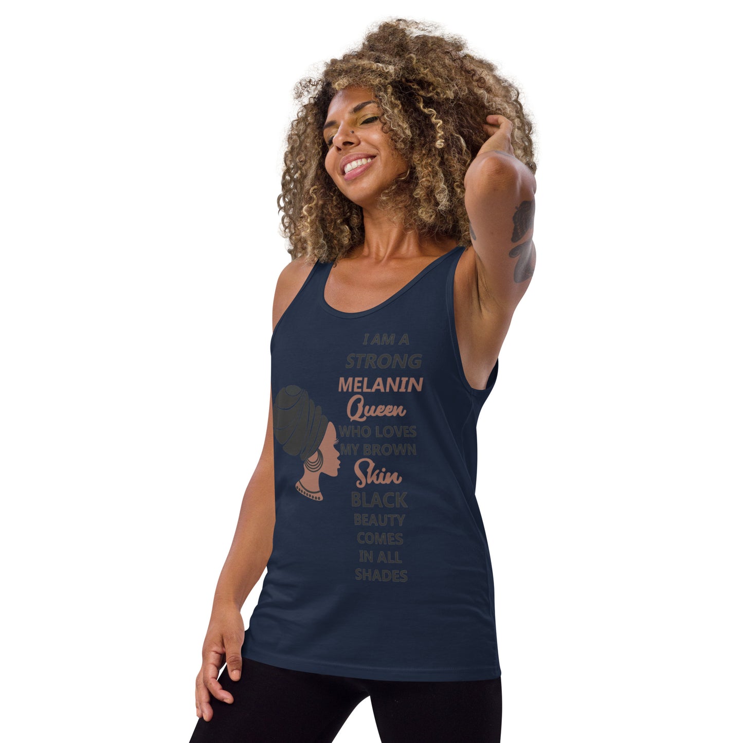 BLACK MELANIN QUEEN- Unisex Tank Top