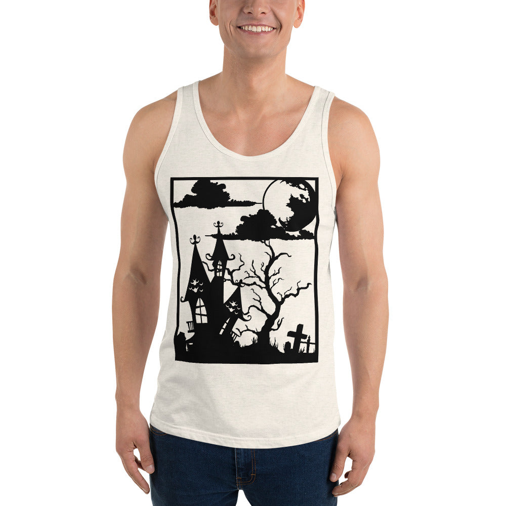 HAUNTED HOUSE- Unisex Tank Top