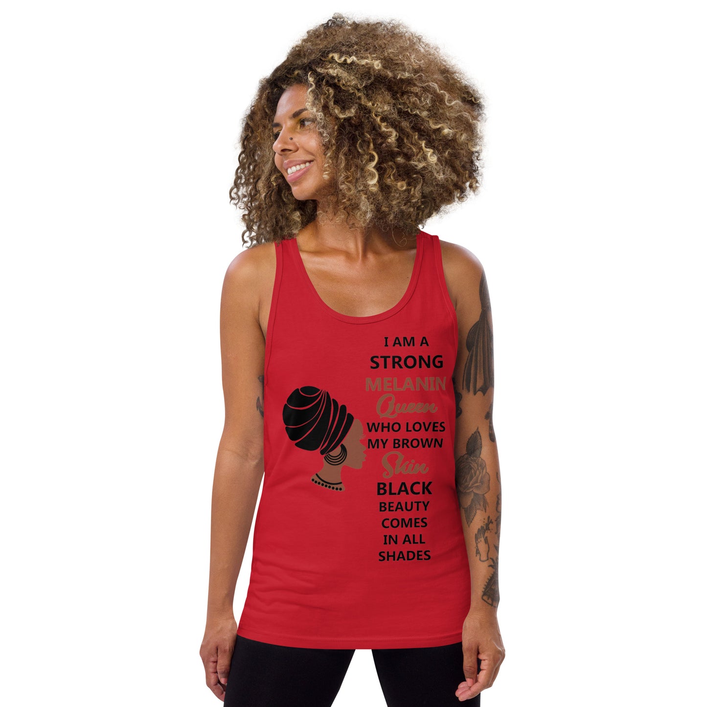 BLACK MELANIN QUEEN- Unisex Tank Top