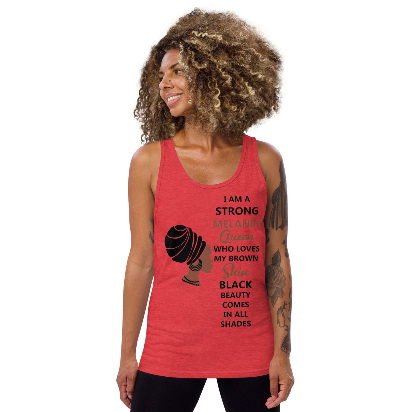 BLACK MELANIN QUEEN- Unisex Tank Top