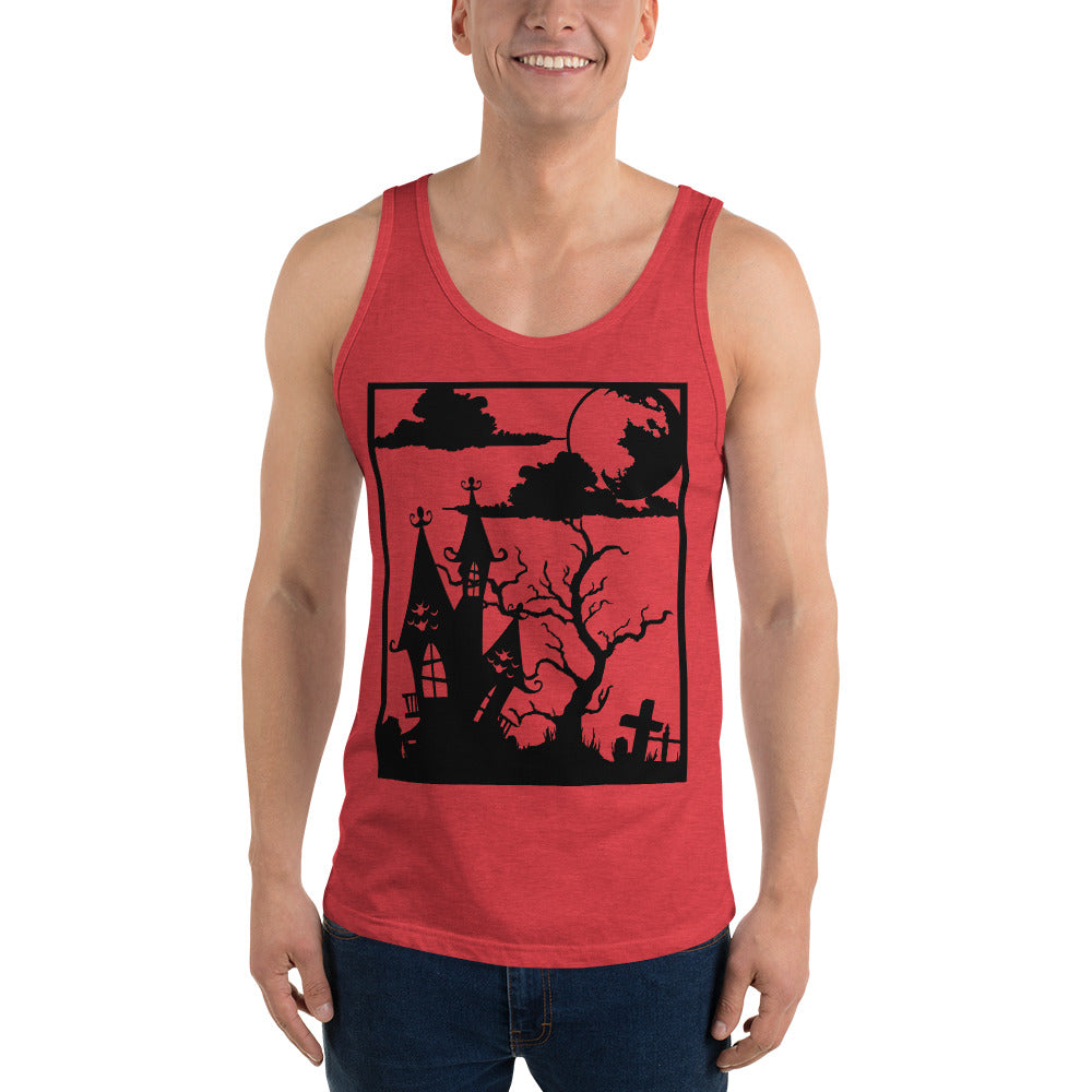 HAUNTED HOUSE- Unisex Tank Top