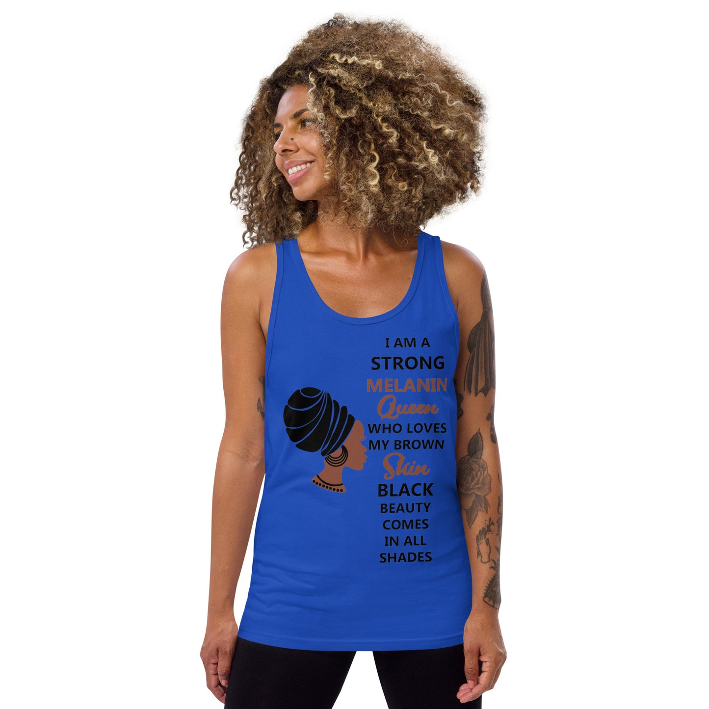 BLACK MELANIN QUEEN- Unisex Tank Top