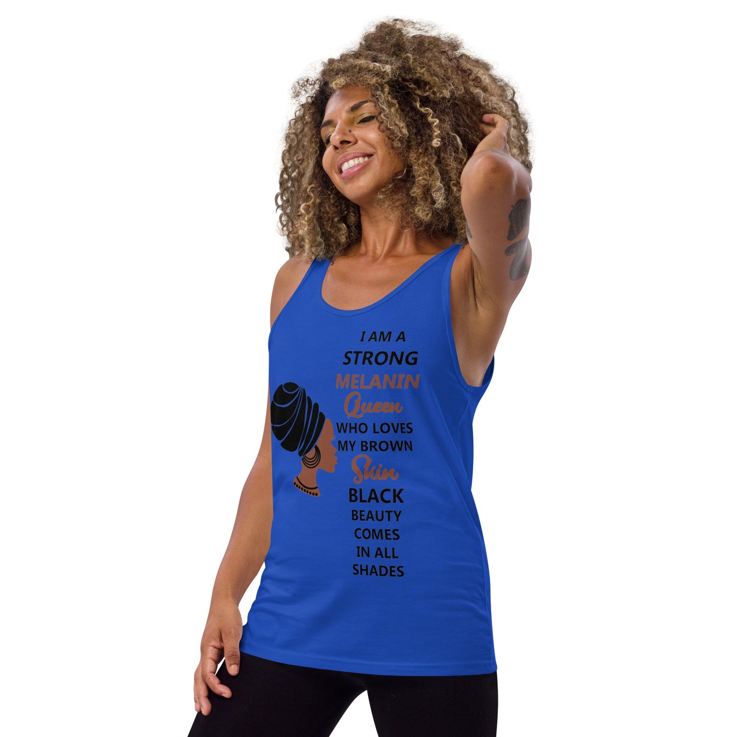 BLACK MELANIN QUEEN- Unisex Tank Top