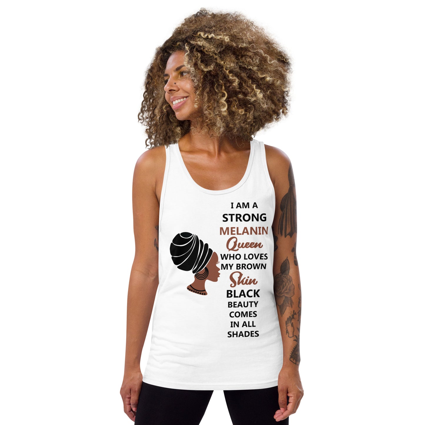BLACK MELANIN QUEEN- Unisex Tank Top