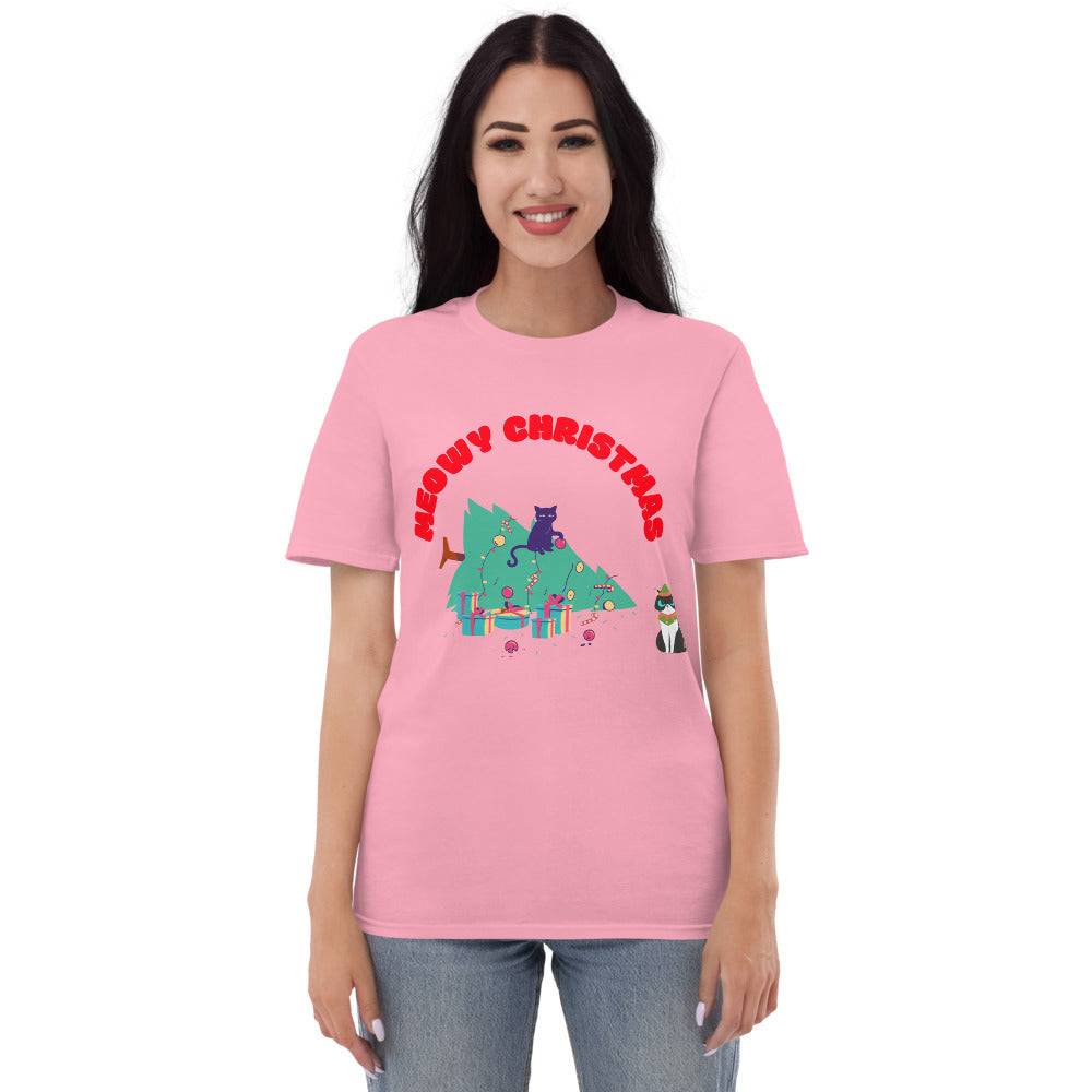 MEOWY CHRISTMAS - Unisex Short-Sleeve T-Shirt