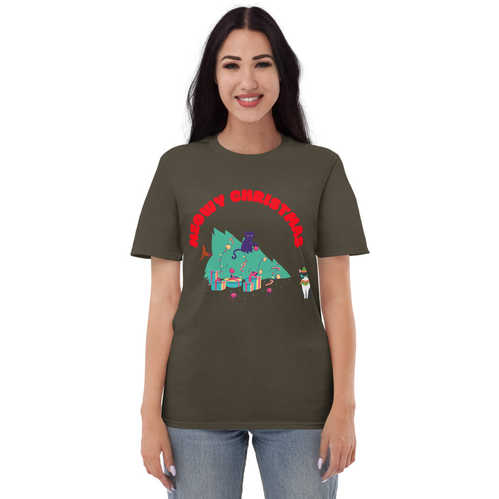 MEOWY CHRISTMAS - Unisex Short-Sleeve T-Shirt