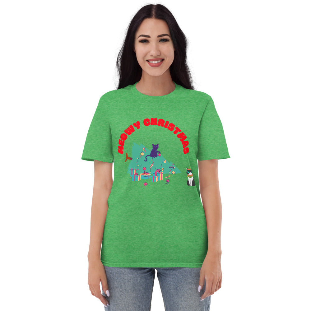 MEOWY CHRISTMAS - Unisex Short-Sleeve T-Shirt