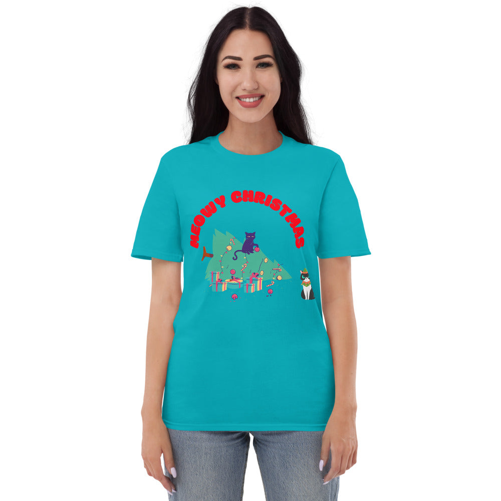 MEOWY CHRISTMAS - Unisex Short-Sleeve T-Shirt