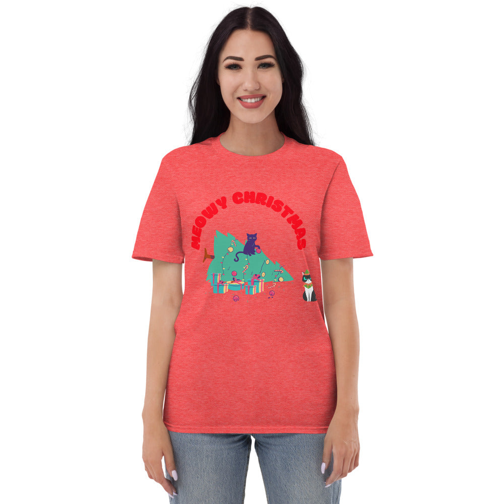 MEOWY CHRISTMAS - Unisex Short-Sleeve T-Shirt