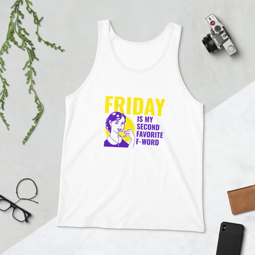 FRIDAY: IT'S MY SECOND FAVORITE F WORD-Unisex Tank Top