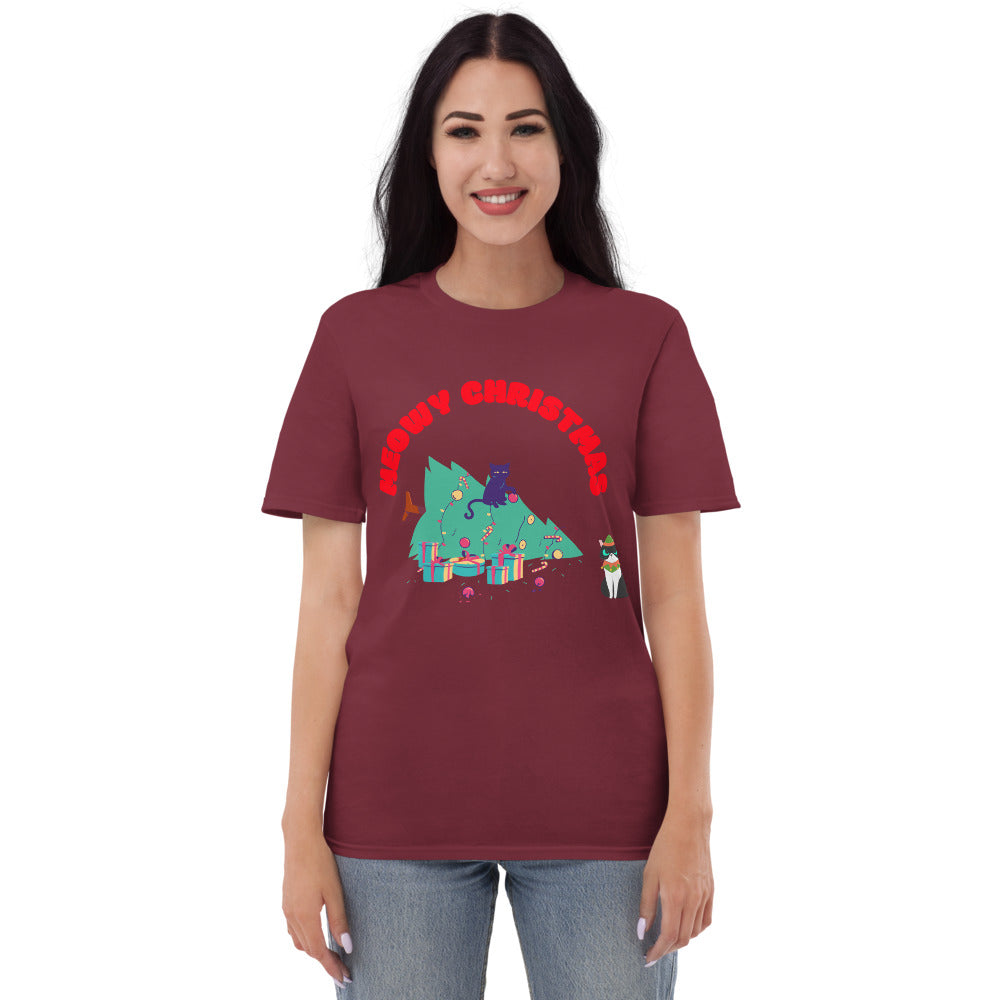 MEOWY CHRISTMAS - Unisex Short-Sleeve T-Shirt