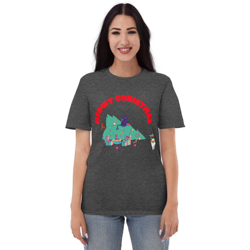 MEOWY CHRISTMAS - Unisex Short-Sleeve T-Shirt