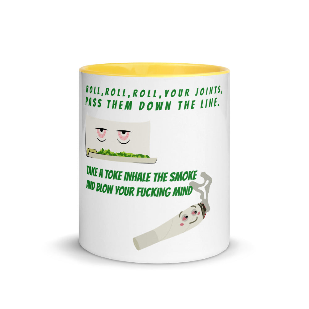 ROLL YOUR JOINT- Mug with Color Inside