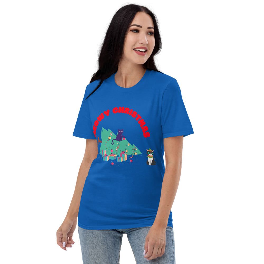 MEOWY CHRISTMAS - Unisex Short-Sleeve T-Shirt