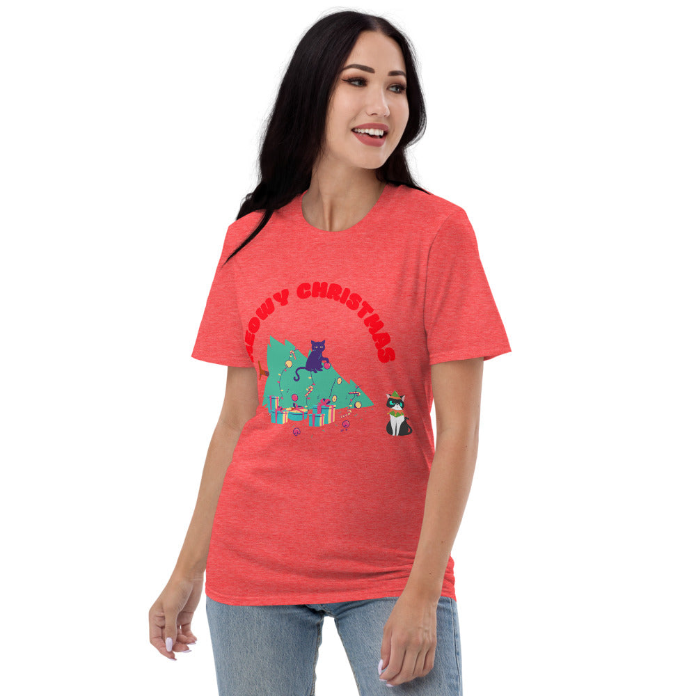 MEOWY CHRISTMAS - Unisex Short-Sleeve T-Shirt