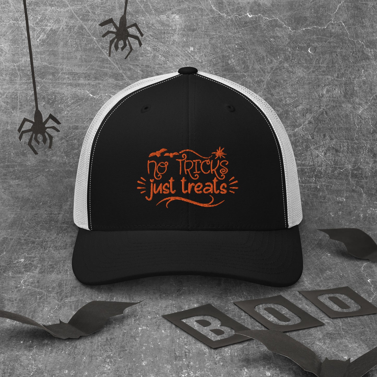 NO TRICKS JUST TREATS- Trucker Cap