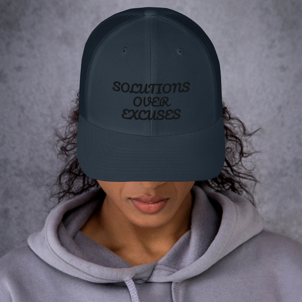 SOLUTIONS OVER EXCUSES- Trucker Cap