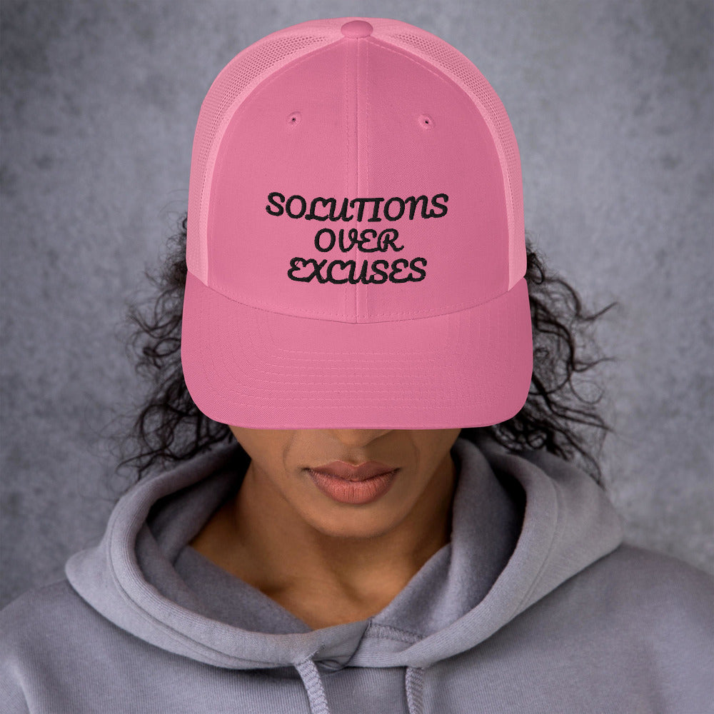 SOLUTIONS OVER EXCUSES- Trucker Cap