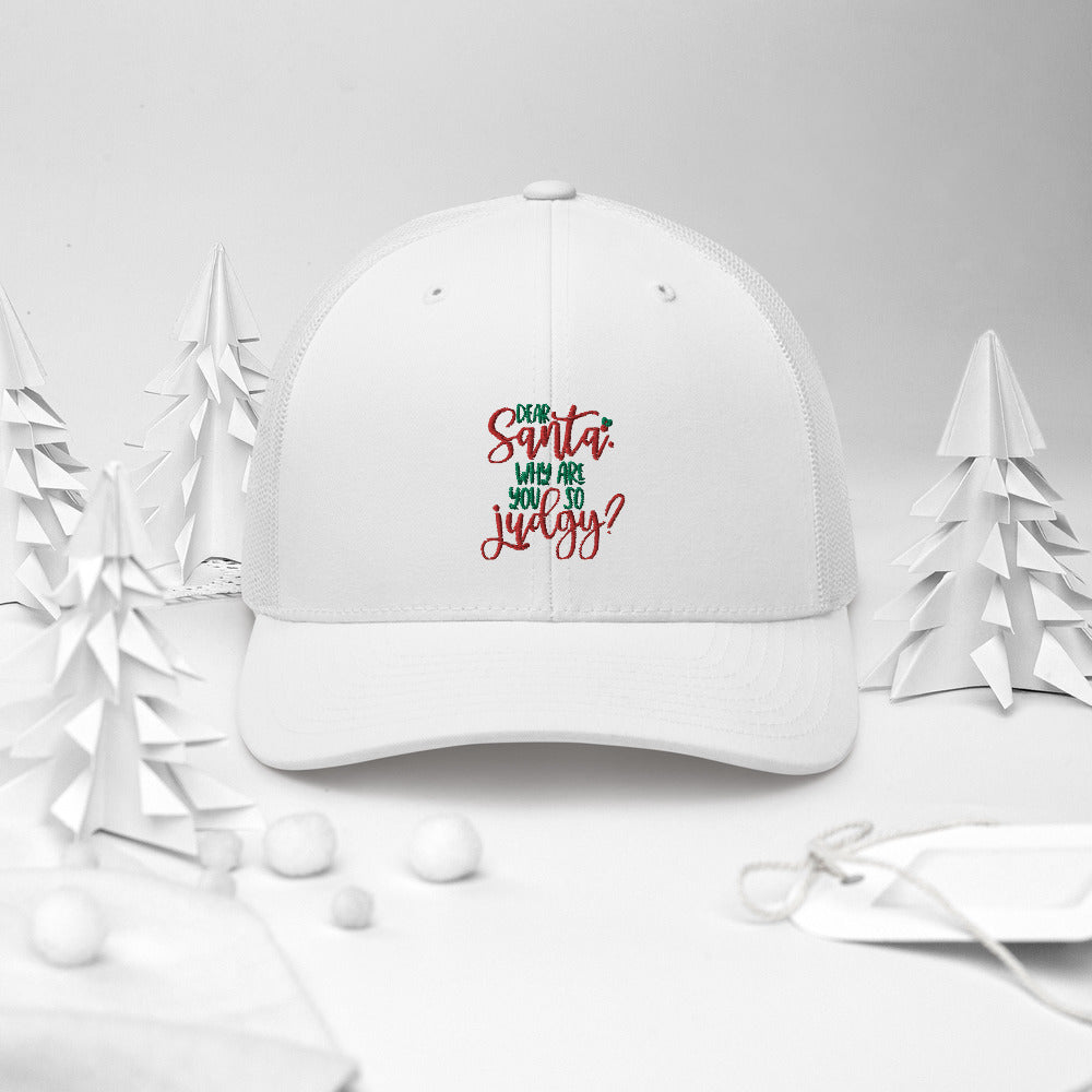 DEAR SANTA, WHY ARE YOU SO JUDGY- Trucker Cap