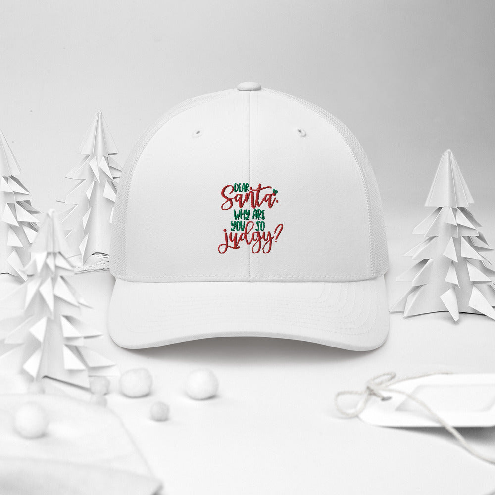 DEAR SANTA, WHY ARE YOU SO JUDGY- Trucker Cap