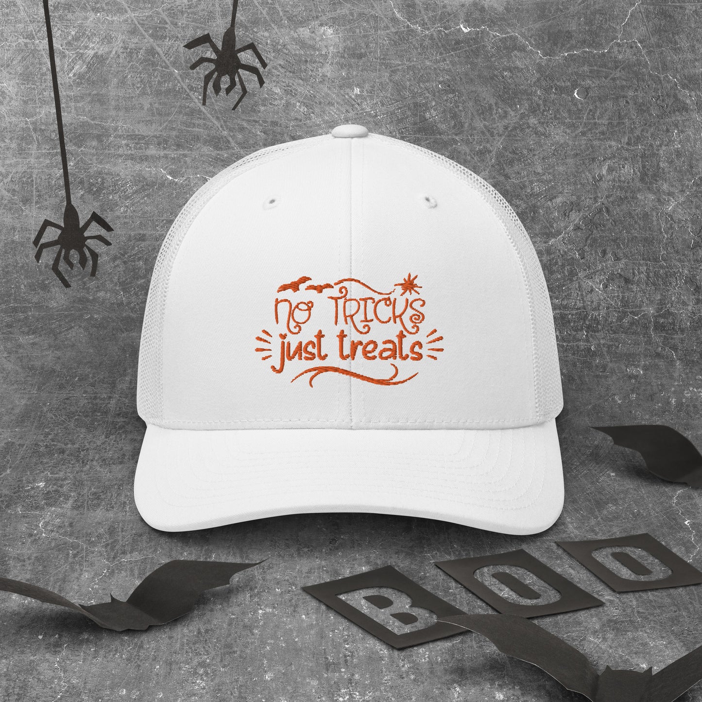 NO TRICKS JUST TREATS- Trucker Cap