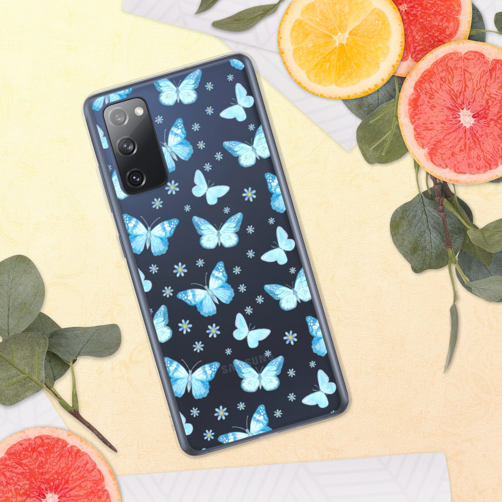 BLUE BUTTERFLIES- Samsung Case