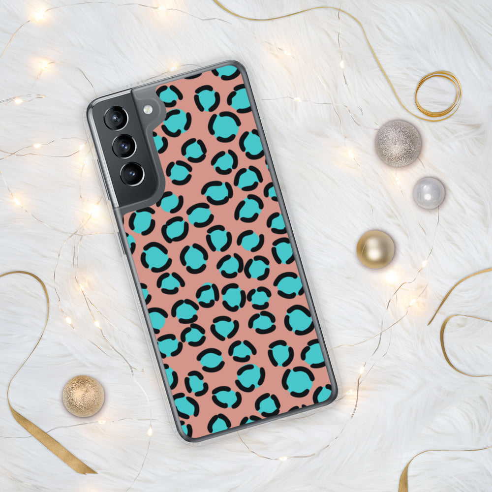 BLUE SPOT LEOPARD- Samsung Case