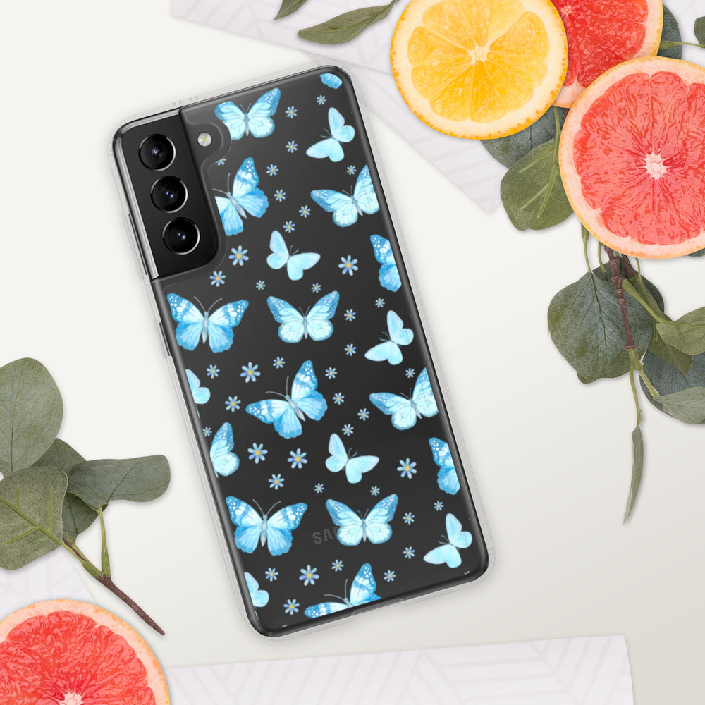 BLUE BUTTERFLIES- Samsung Case